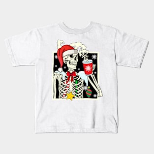 Skull Xmas Coffee Kids T-Shirt